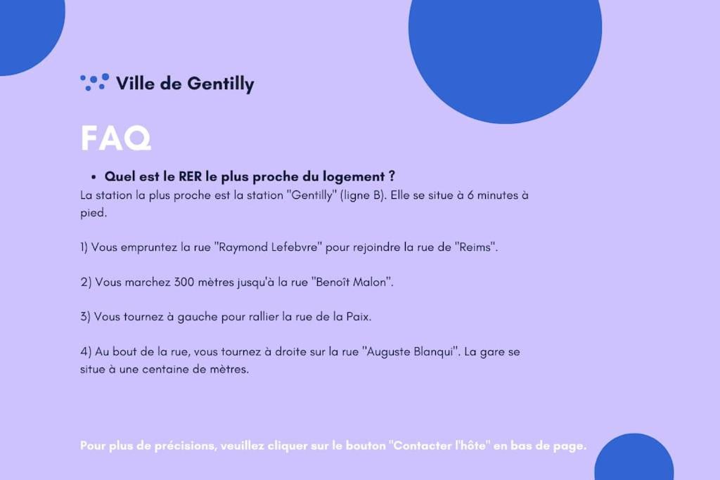 Paris Gentilly Appartement Tout Equipe - Rer B Exterior foto